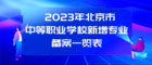 北京23所中職學校今年新增45個專業
