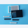 上海晶安96孔单条可拆卸式黑色白色酶标板 全黑全白不透光酶标条 可拆卸白色黑色96孔微孔板