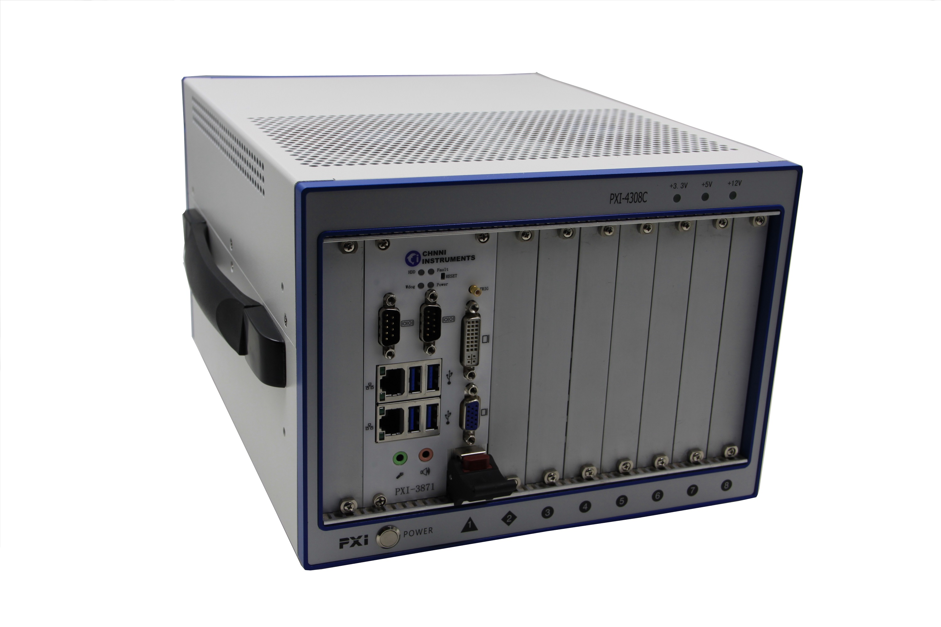 国控精仪PXI机箱/背板/控制器PXI-4308C 8-18槽3U机箱/背板i7四核处理器
