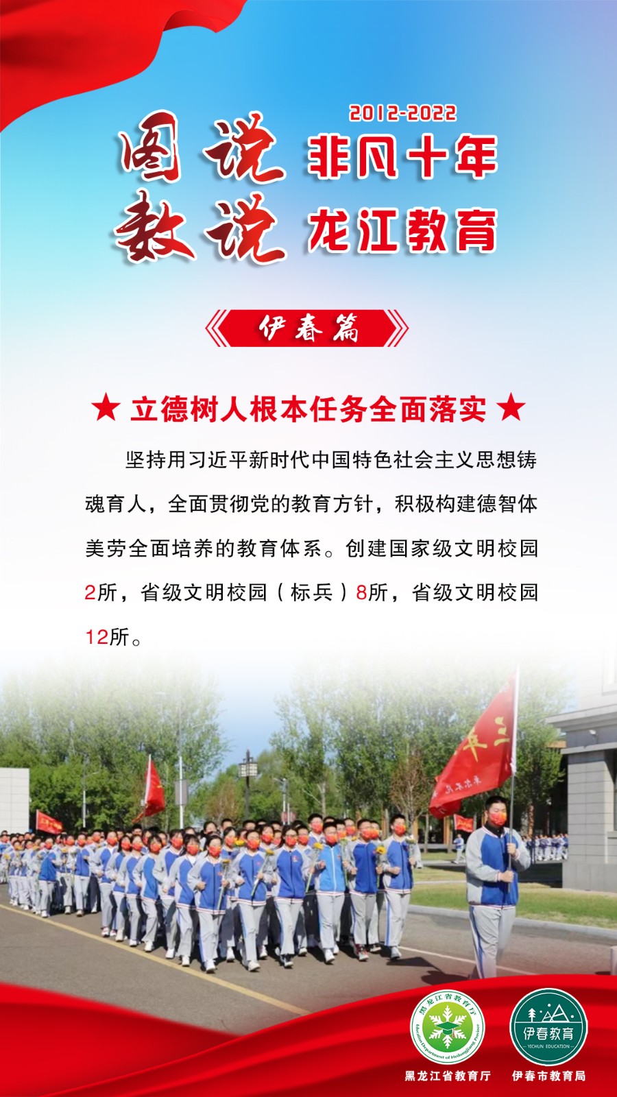 图说非凡十年·数说龙江教育——伊春篇