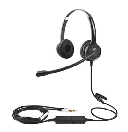 贝恩CS12-PC双插头双耳电脑话务电话耳机