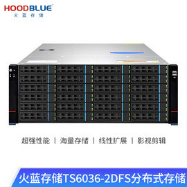 火藍（Hoodblue） TS6036分布式存儲SAN/NAS網絡存儲器統一存儲磁盤陣列共享備份 TS6036-2DFS-432TB