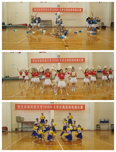 西北农林大学:大学生舞蹈啦啦操比赛举行