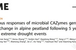 高寒泥炭地微生物CAZymes基因和凈CO<sub>2</sub>交換對5年連續極端干旱事件的非同步響應