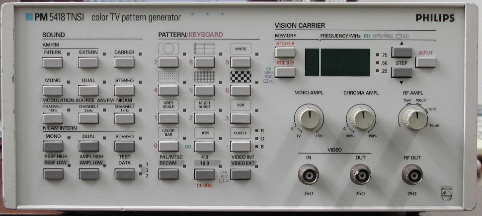 电视信号源,视频信号发生器 PM5418TNSI